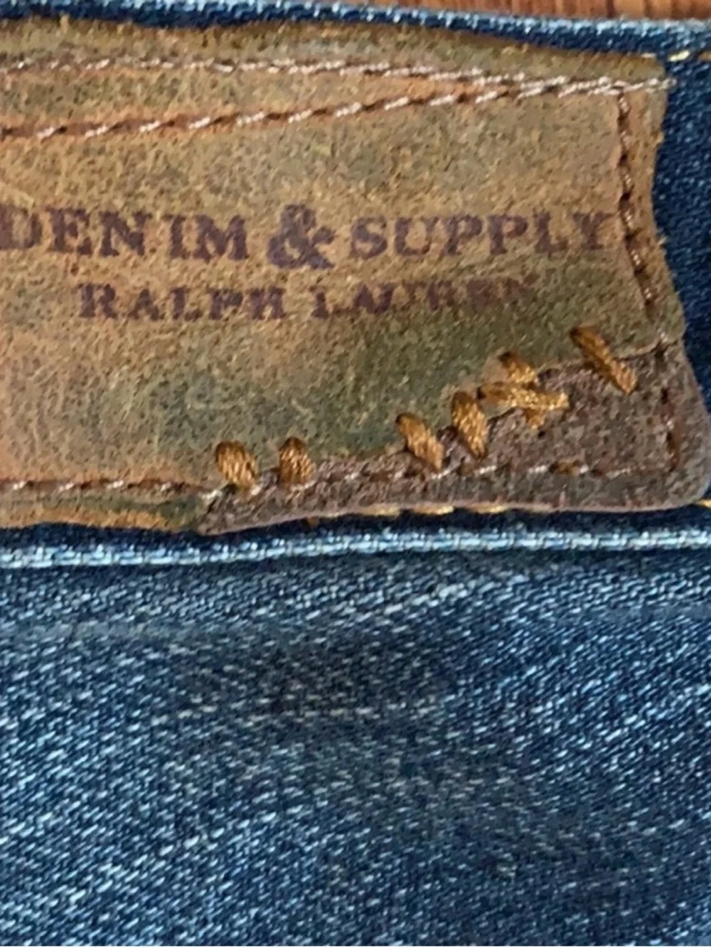 Denim & Supply Ralph Lauren Embroidered Blue Jean Shorts - Picture 5 of 5
